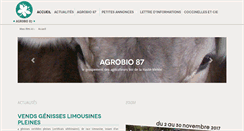 Desktop Screenshot of agrobio87.org