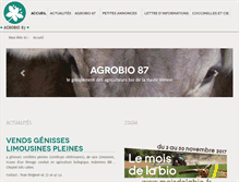 Tablet Screenshot of agrobio87.org